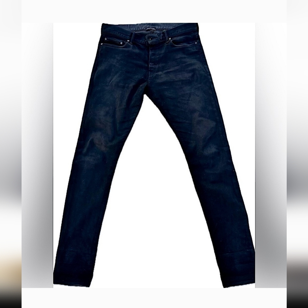 John Elliott Cast 2  Black Slim Tapered Japanese Denim Rare Carbon New 31w Jeans